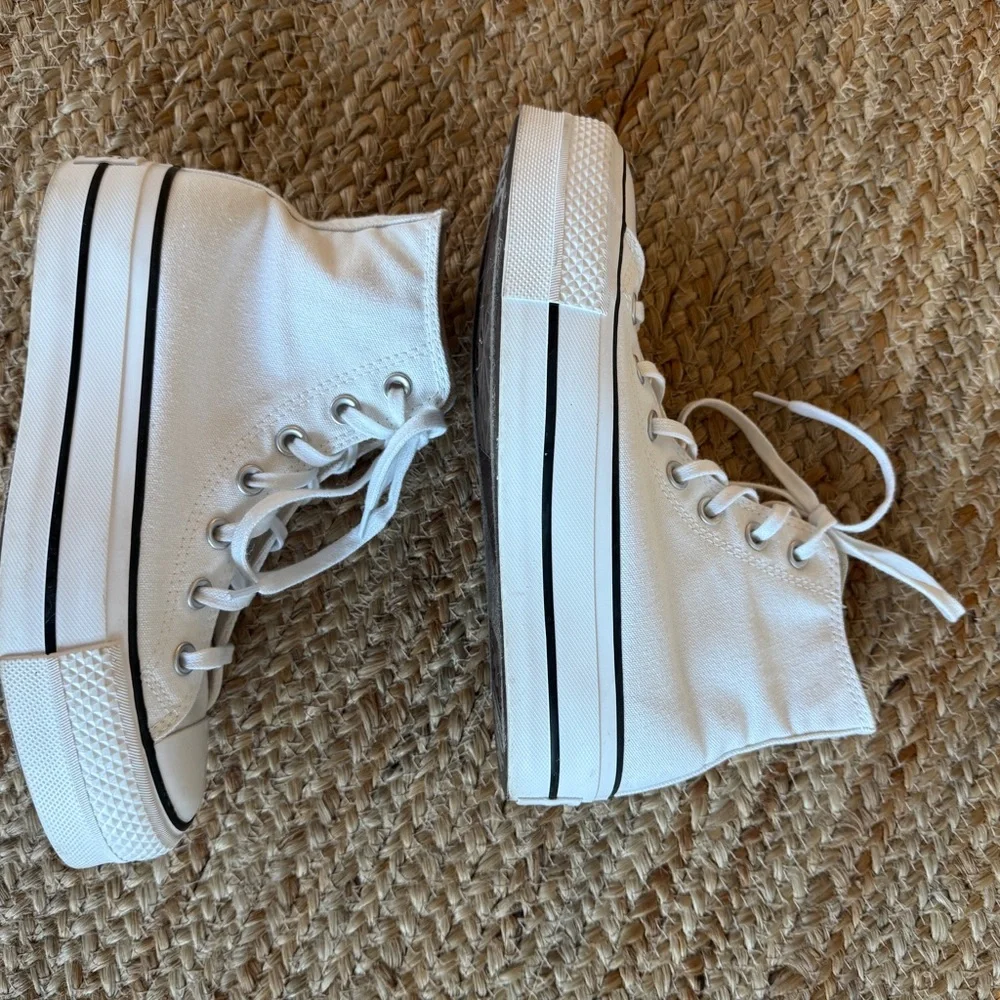 Converse Classic White Canvas High-Tops - Picture 6 of 10